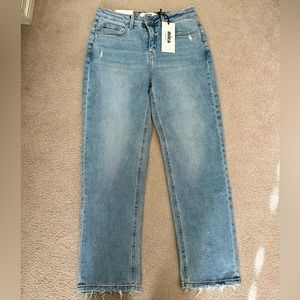 NWT, Mica High Rise Straight Leg Jeans
